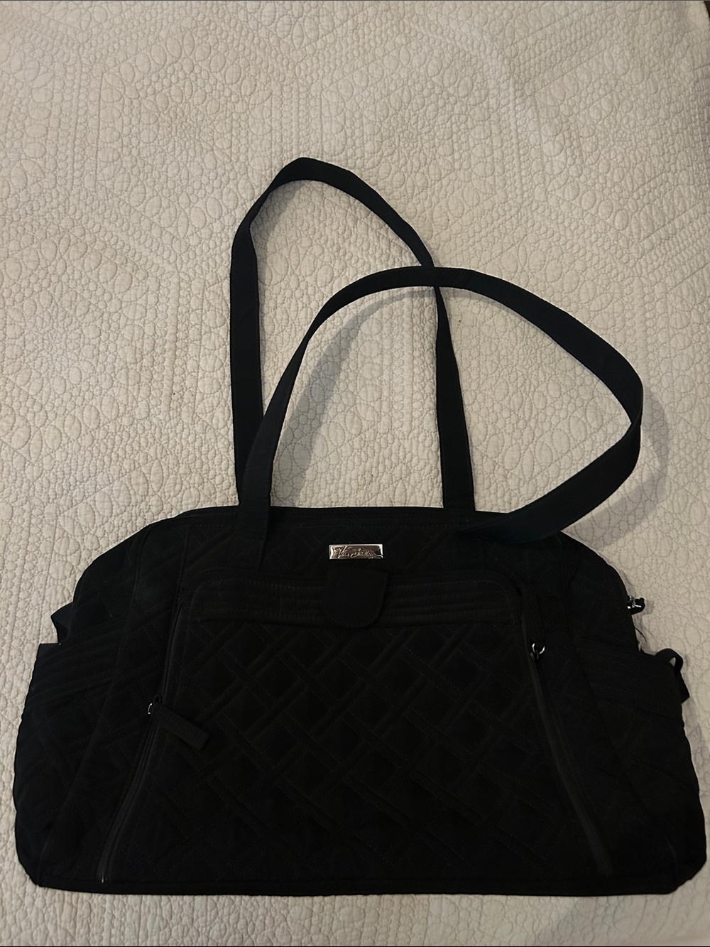 Vera Bradley Diaper Bag Black Quilted